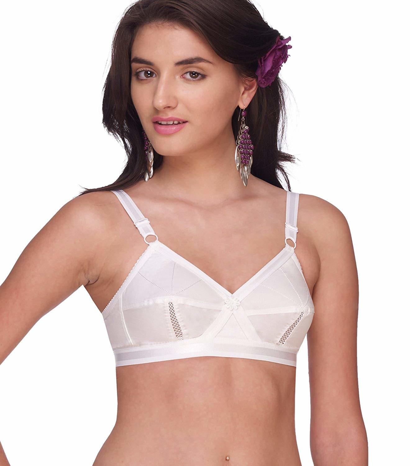 Sona Perfecto Bra - Cotton Blend, Sizes 76-117 | Featuring Lycra Fabric, Innovative Cross Fabric Rigid Belt, And Ventilated Cup Design For Comfortable Full Coverage