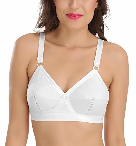 Sona Perfecto Bra - Cotton Blend, Sizes 76-117 | Featuring Lycra Fabric, Innovative Cross Fabric Rigid Belt, And Ventilated Cup Design For Comfortable Full Coverage