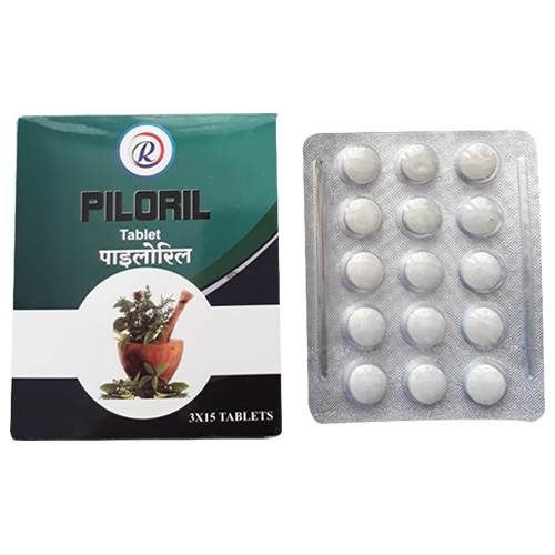 Piloril Tablet - Herbal Remedy For Piles Relief | Natural Anti-inflammatory, Restores Bowel Function, Supports Painless Evacuation