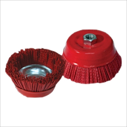 Nylon Cup Brush - Stainless Steel & Brass Coated G.I Abrasive, 50mm to 150mm Diameter, Hard & Soft Bristle Stiffness - Ideal for Heavy Duty Cleaning, Surface Finishing & Weld Preparation