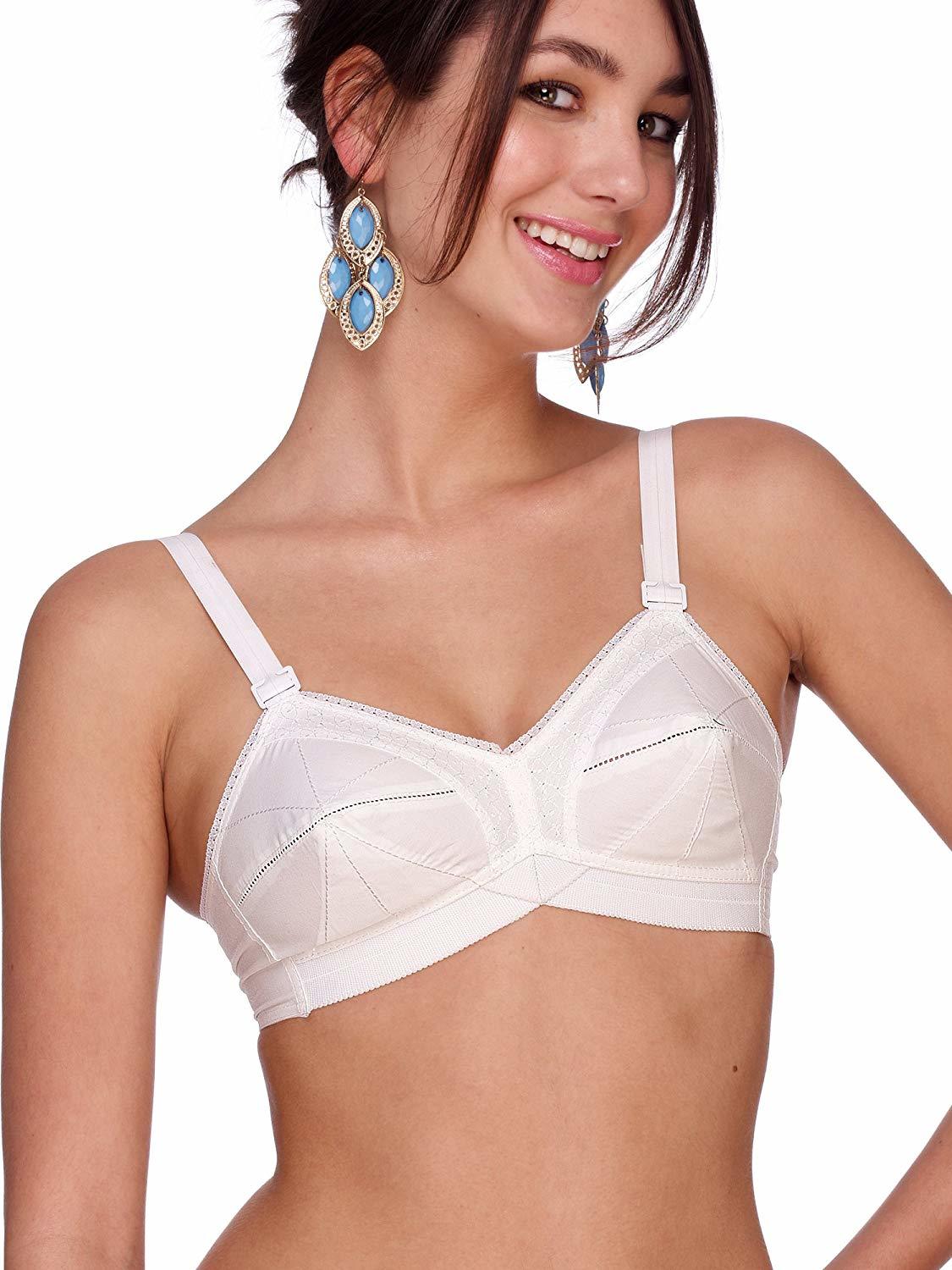Sl-ultimate C/s - 100% Cotton, Size 76-117, White | Full Coverage Non-padded, Seamless Design For Heavy Bust, Embroidered Frames For Perfect Separation