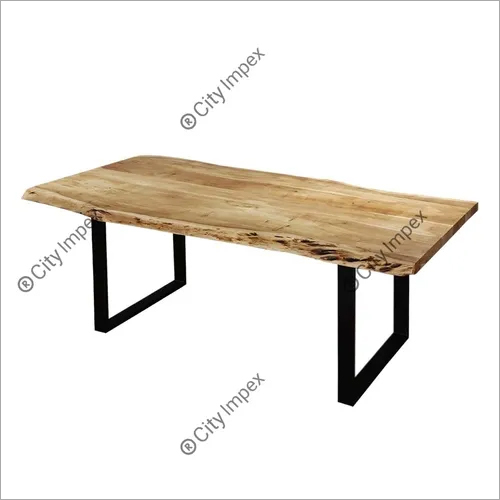 हस्तनिर्मित लाइव एज डाइनिंग टेबल