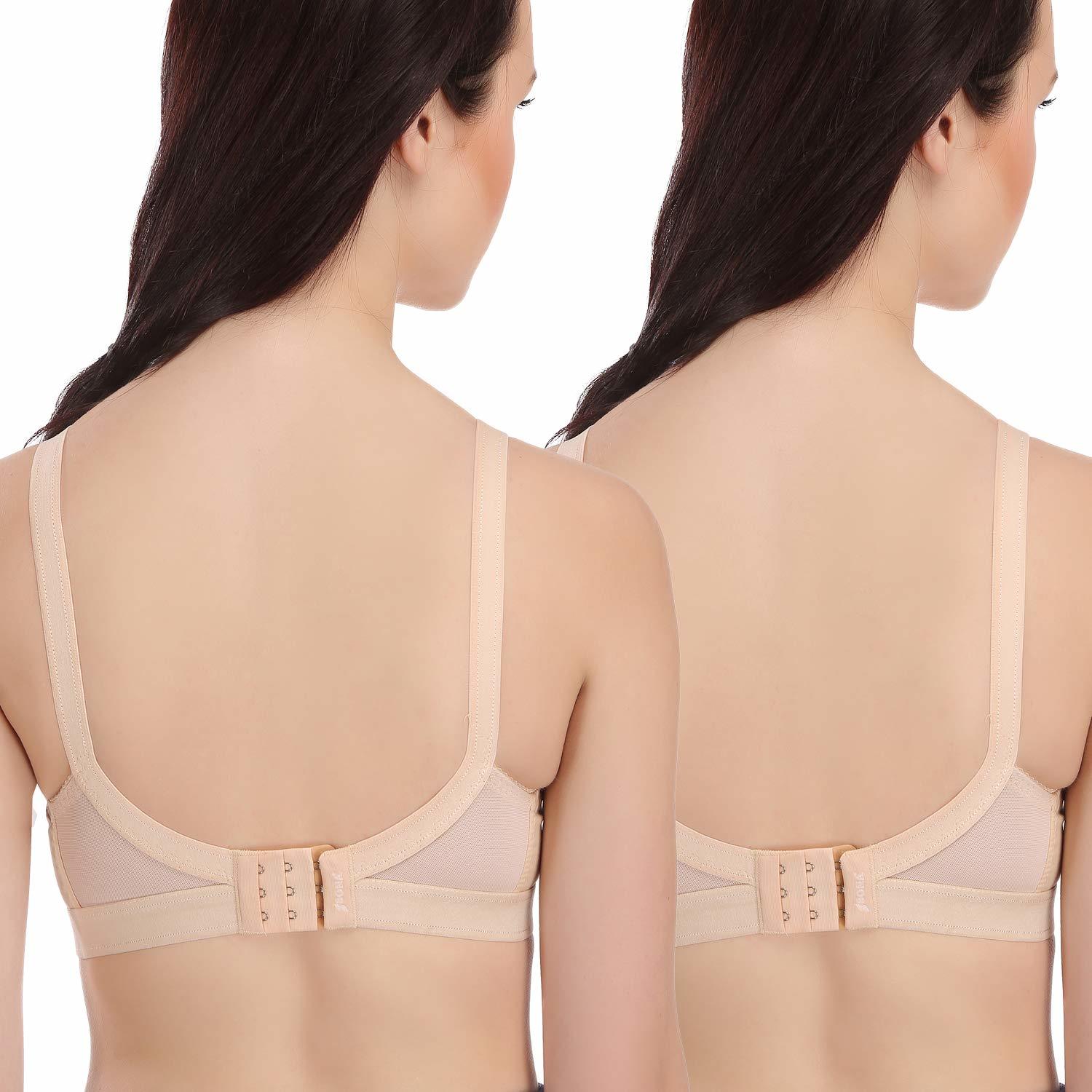 Sl- Fit Cross - Cotton Fabric, Size 76-112 | Non-padded, Wire Free, Full Coverage Soft Cup Bra With Crossover Design For Comfort And Support