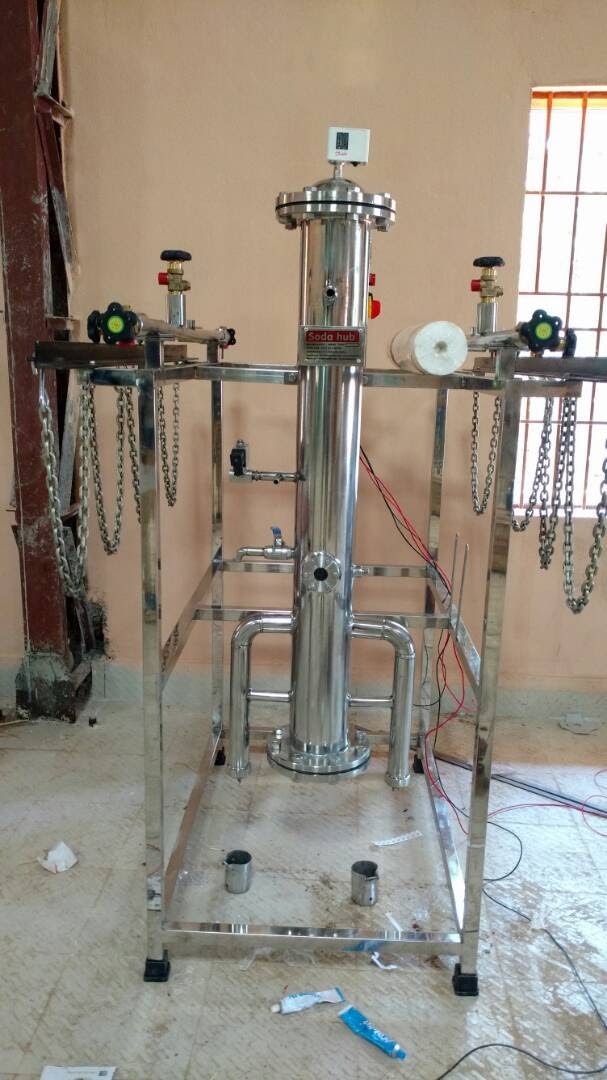 Co2 Manifold - Stainless Steel, 0-300 Bar Pressure Range, Variable Dimensions , Adjustable Flow Rate For Precise Dual Cylinder Co2 Control