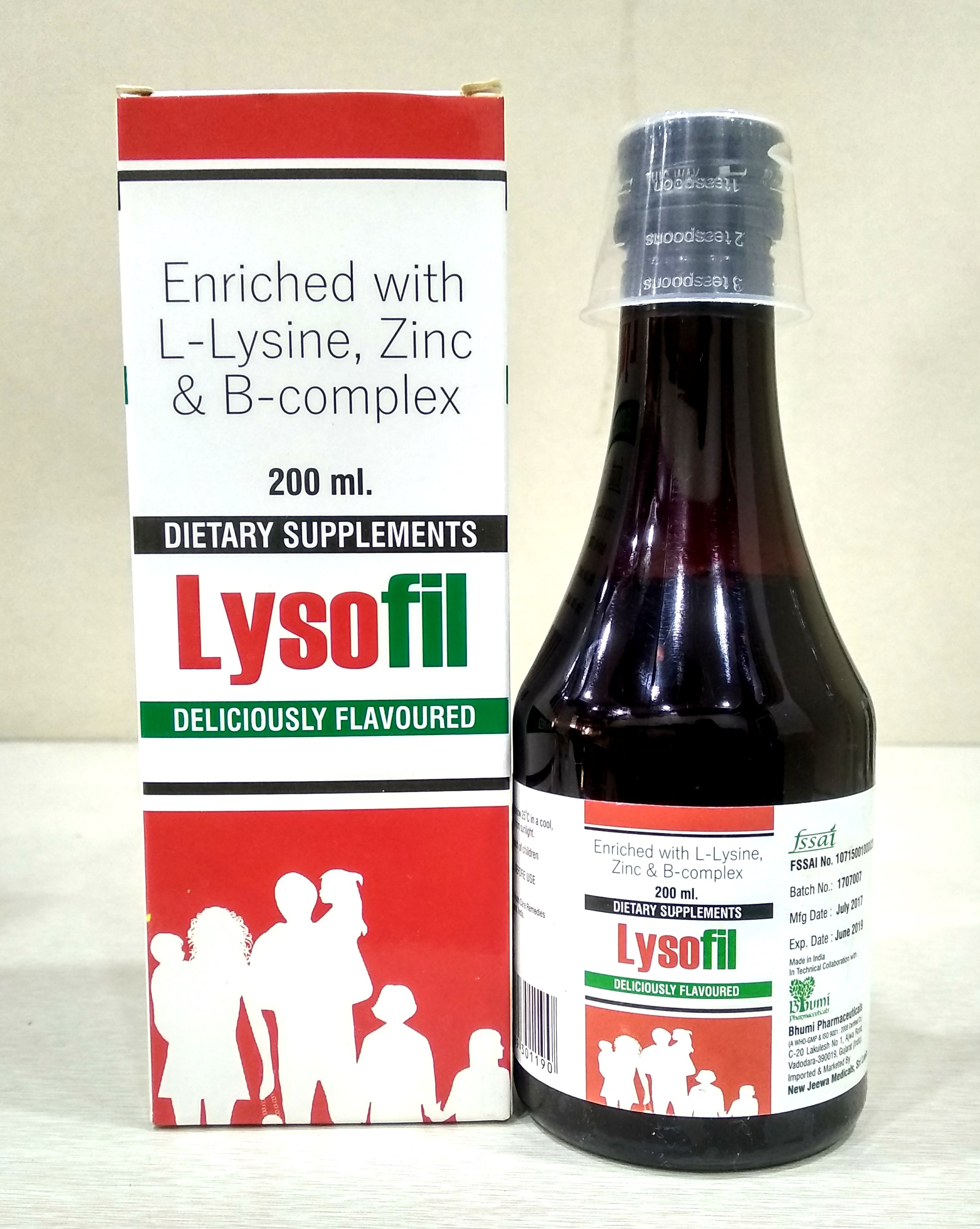 L- Lysine, Zinc & B-complex Syrup Liquid