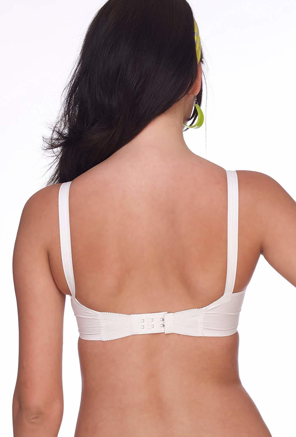 Sl-bee Fit - Cotton Blend, Size 75-110, White | 2-part Unlined Fabric Cup With Side Shaping Panel, Non-wired Comfort And Broad Side Wings