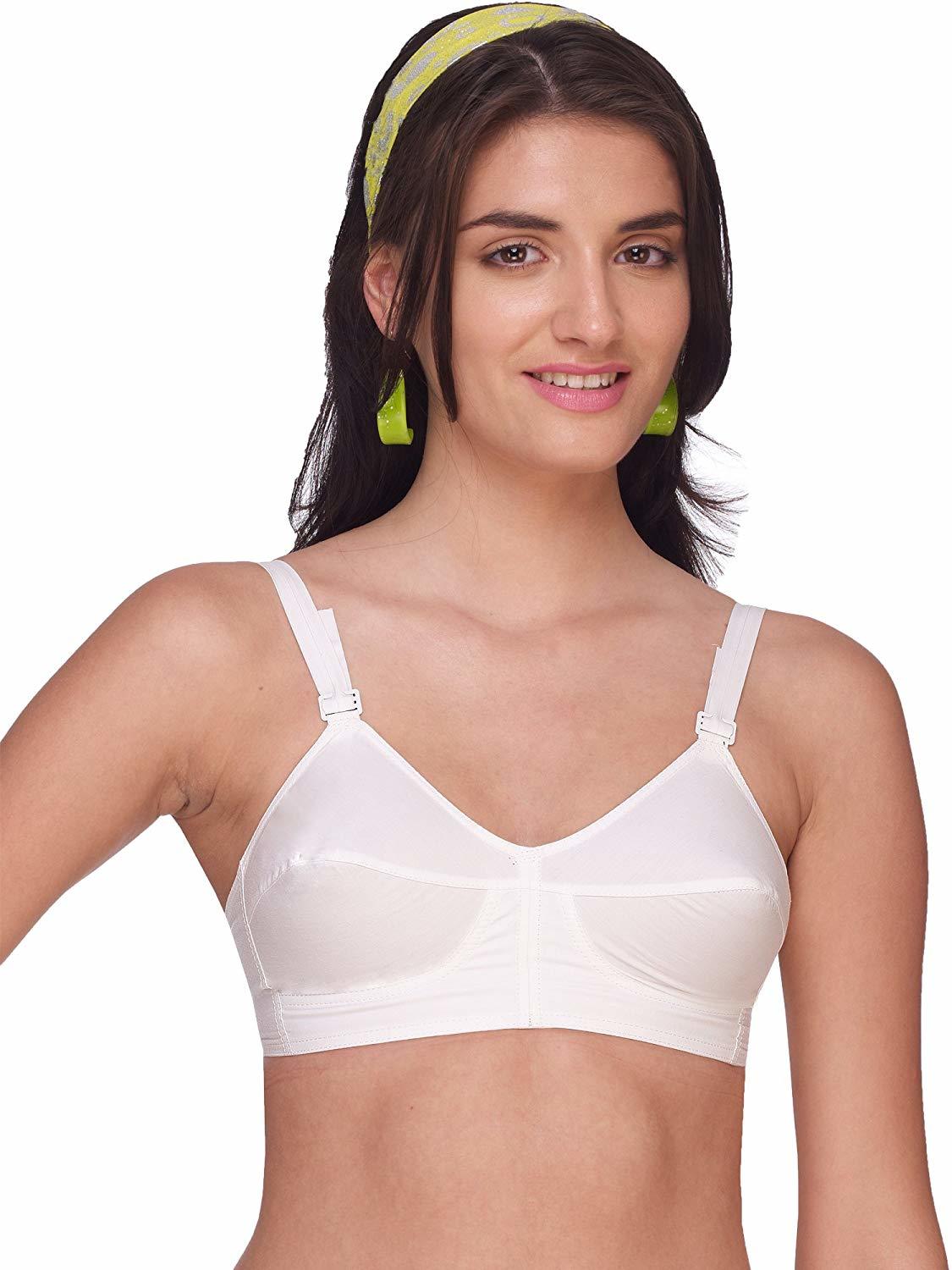 Sl-bee Fit - Cotton Blend, Size 75-110, White | 2-part Unlined Fabric Cup With Side Shaping Panel, Non-wired Comfort And Broad Side Wings
