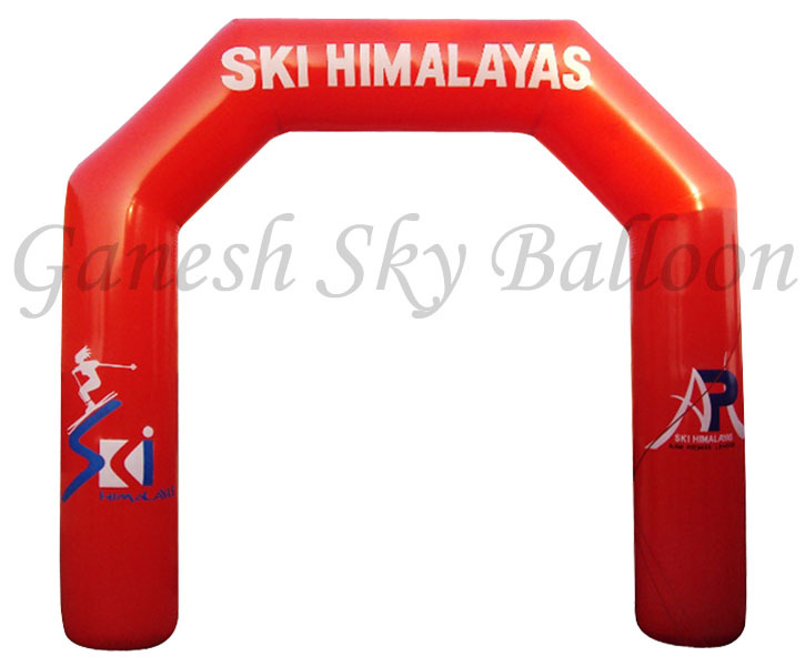 Inflatable Arch - 7 Feet Height, Blue Nylon Fabric | Customized Joker Design, Air Proof With Digital Printing, 250 Watt Blower Included