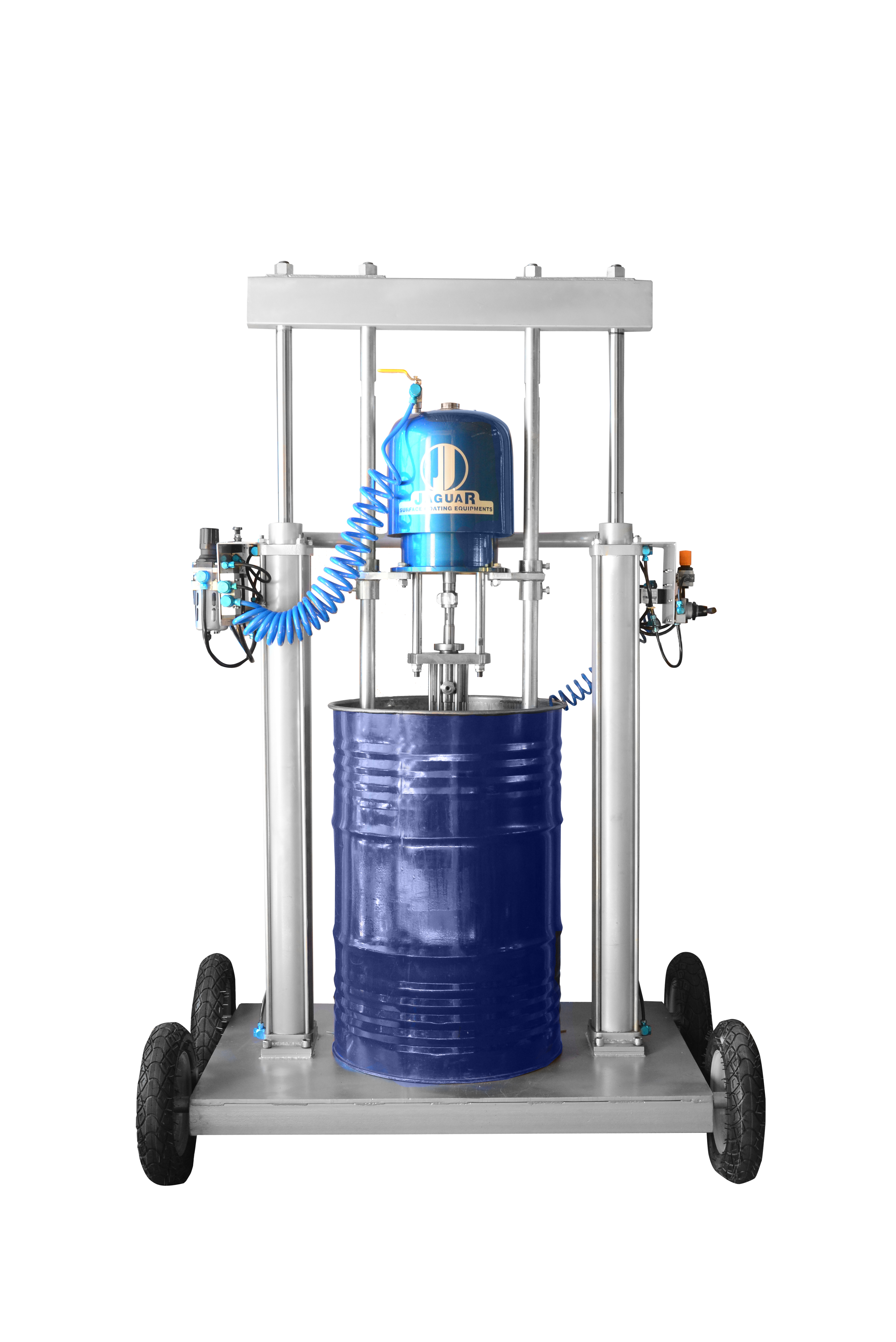 Silver & Blue Grease Dispensing Machine