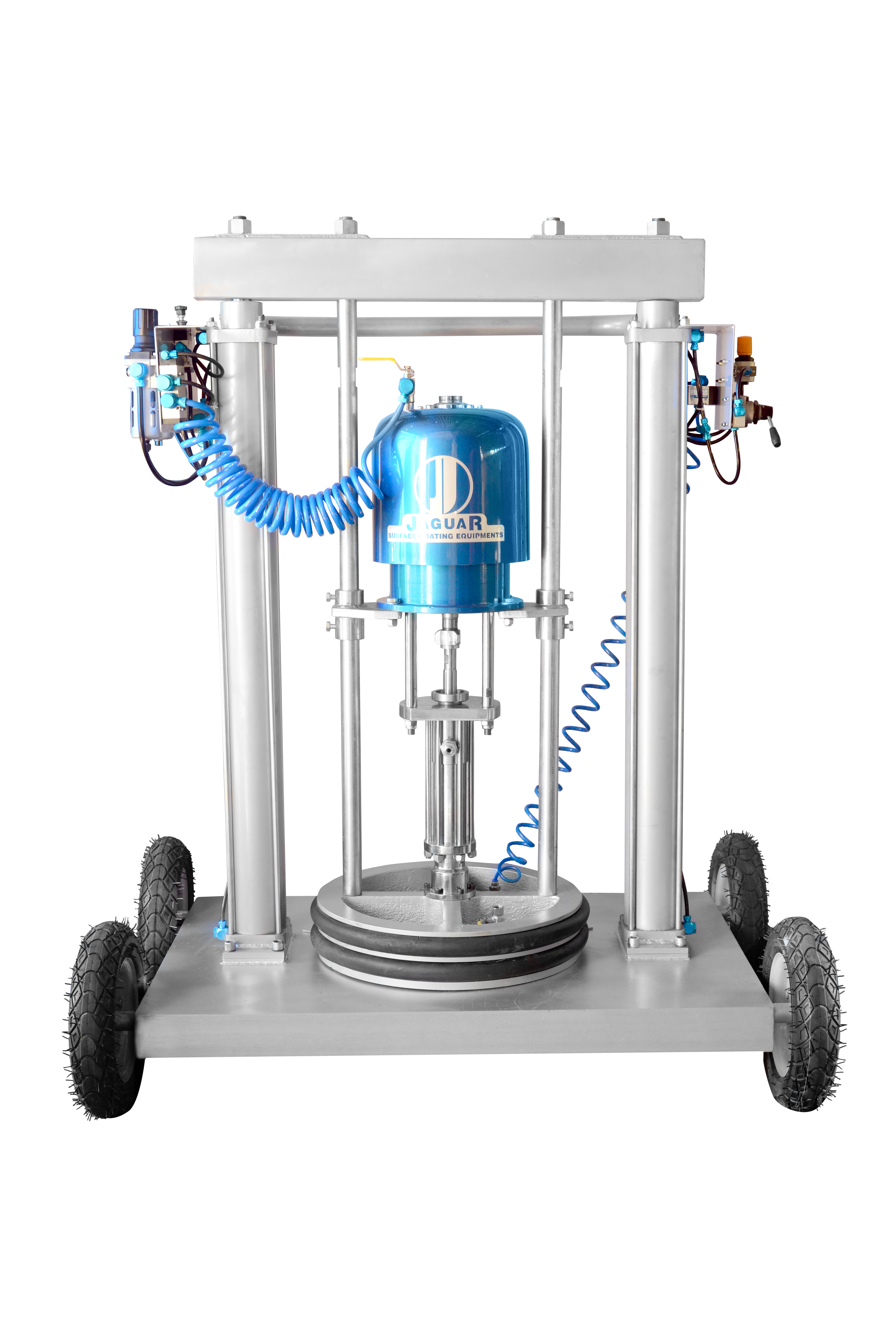 Silver & Blue Grease Dispensing Machine