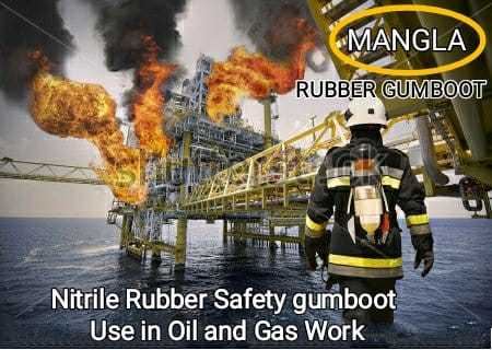 Fire Fighting Gumboot - Color: Black
