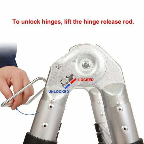 संक्षारण प्रतिरोधी और हल्का डबल टेलीस्कोपिक लॉकिंग मैकेनिज्म