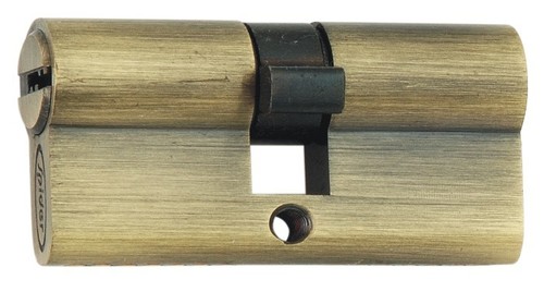 Brass Pin Cylinder Lock - 60mm Size, 5 Pins with 3 Brass Computer Keys | Gold Satin Silver Finish, Antique Brass and Polished Lacquer Options