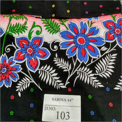 Multicolor Poly Cotton Printed Fabric
