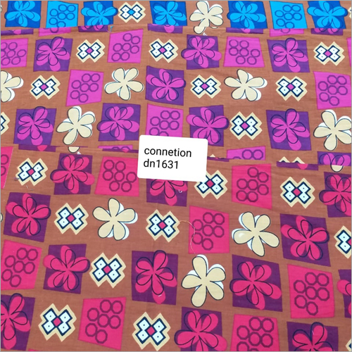 Multicolor Poly Cotton Printed Fabric