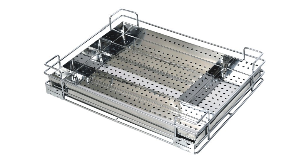 Steel Grey Cutlery Basket