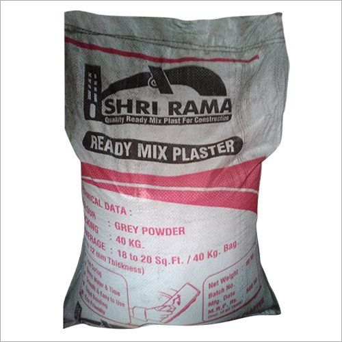 40 Kg Ready Mix Plaster - Processed Plaster with Graded Sand, Thin Application for Walls, Free from Clay and Sulphates, Enhanced Adhesion