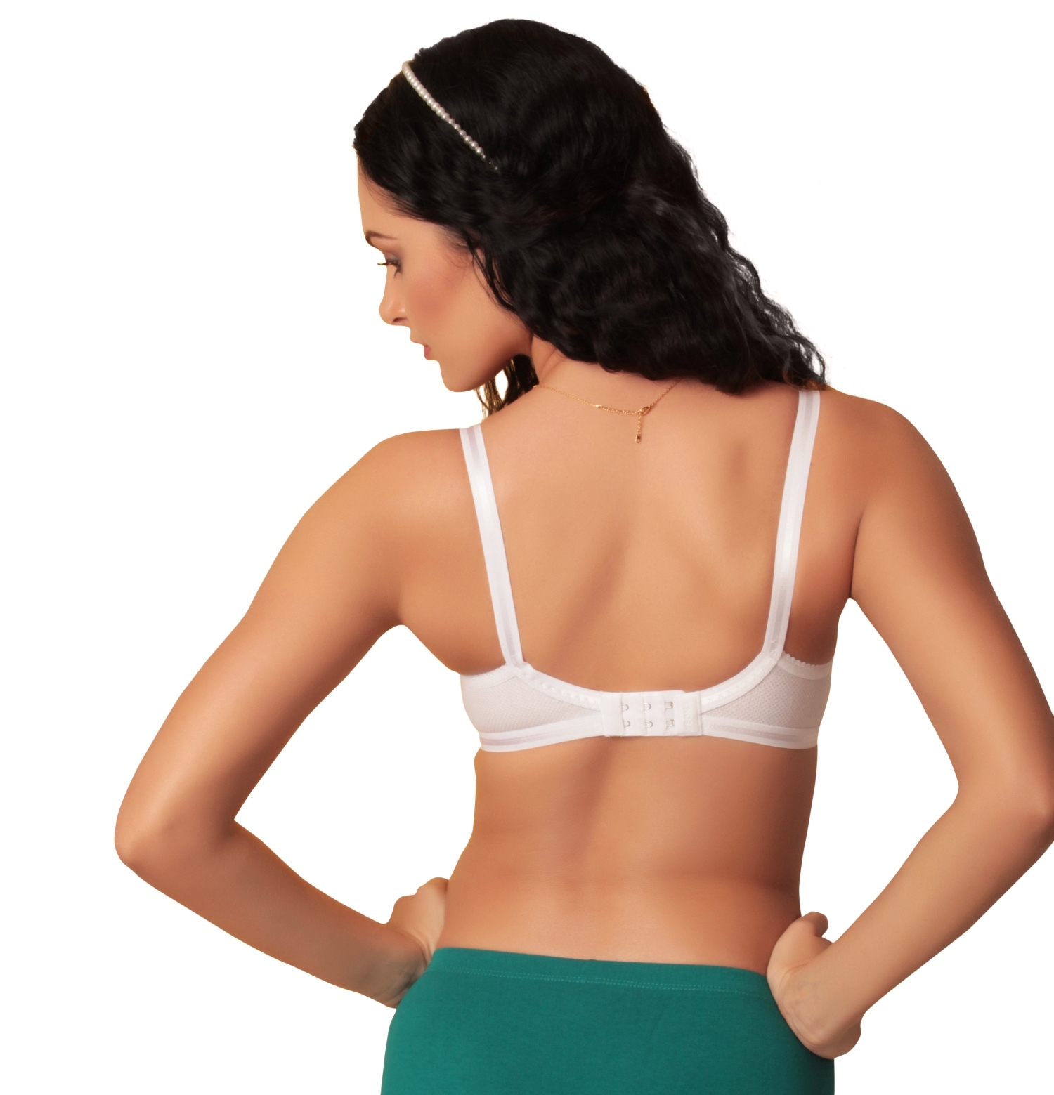 Sl-h04 Bra - Soft And Stretchable Cotton Fabric, Size 75-110 | Broad Belt For Extra Comfort, Full Coverage Bikini Panties In White, Black, Skin, Pink, Wine