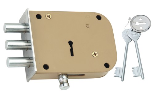 Safety Door Lock - Finish: Electro Coated Body & Ss Cover