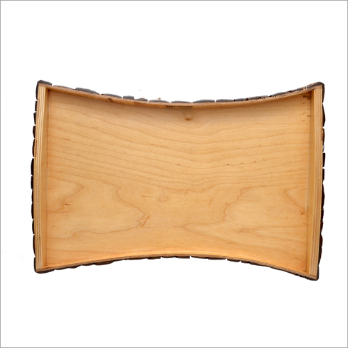 Polished Antique Wooden Serving Tray