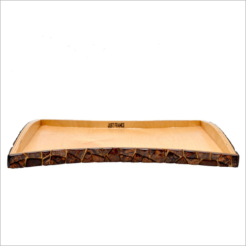 Polished Decorative Wooden Serving Tray
