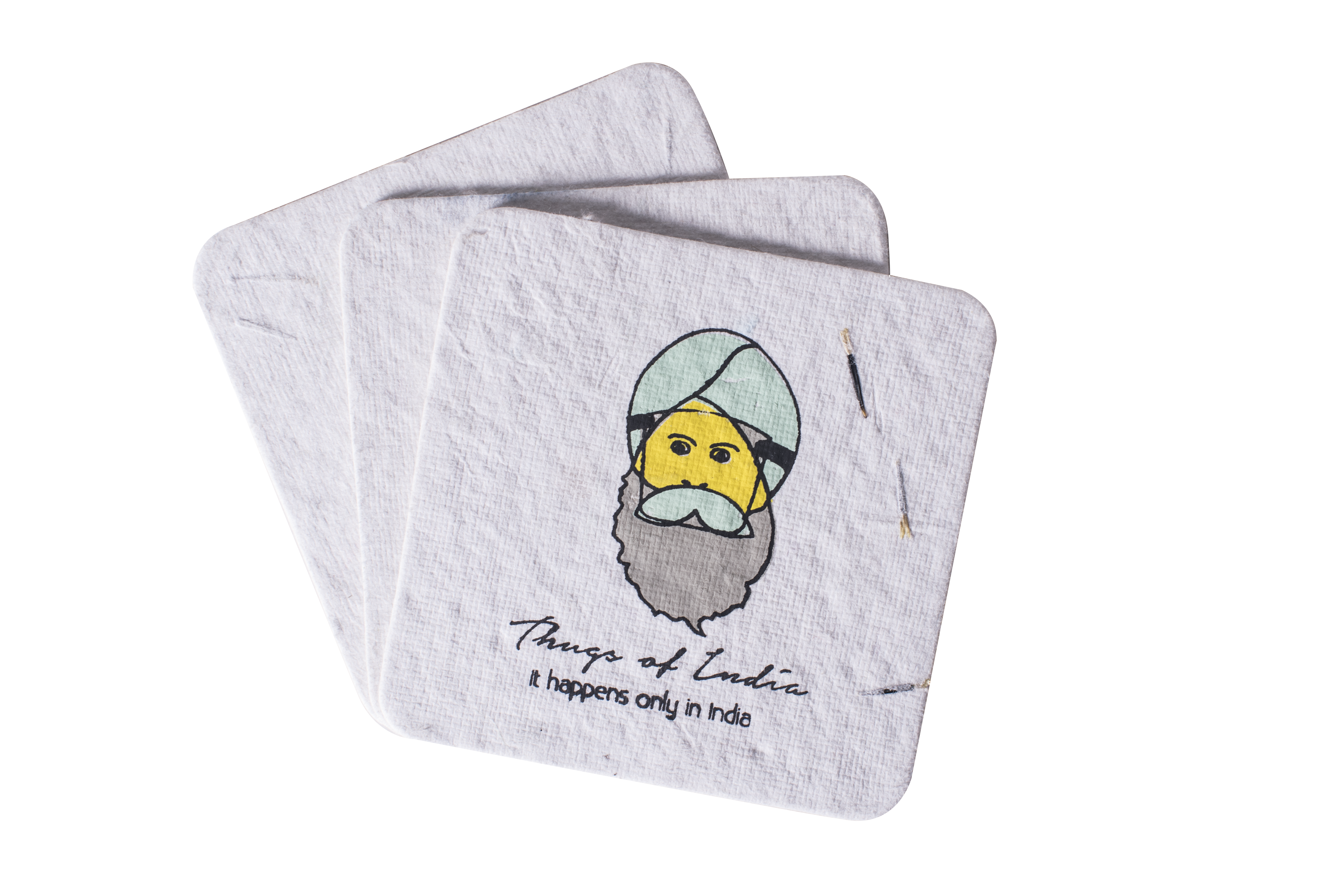 Customizable/natural Seed Paper Coaster