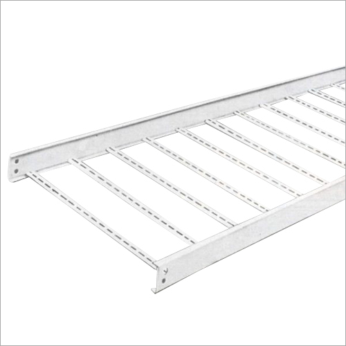 Ladder Type Cable Tray - Steel ,  Length As Per Client's Need , White Finish with Powder Coating , High Tensile Strength for Electrical & Network Cables