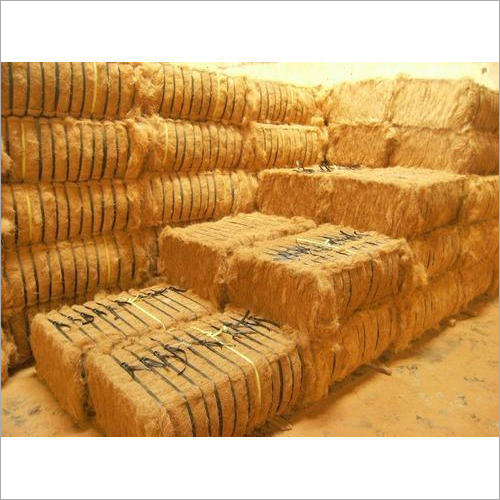 Light Brown Coconut Coir Fiber Bale