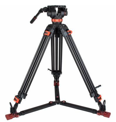 Black & Orange Coman Video Tripod