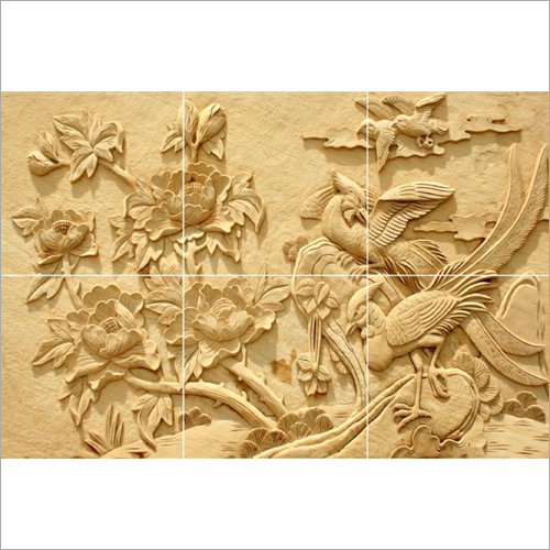 बेज 6 पीस 3d क्रिस्टल वॉल टाइल्स