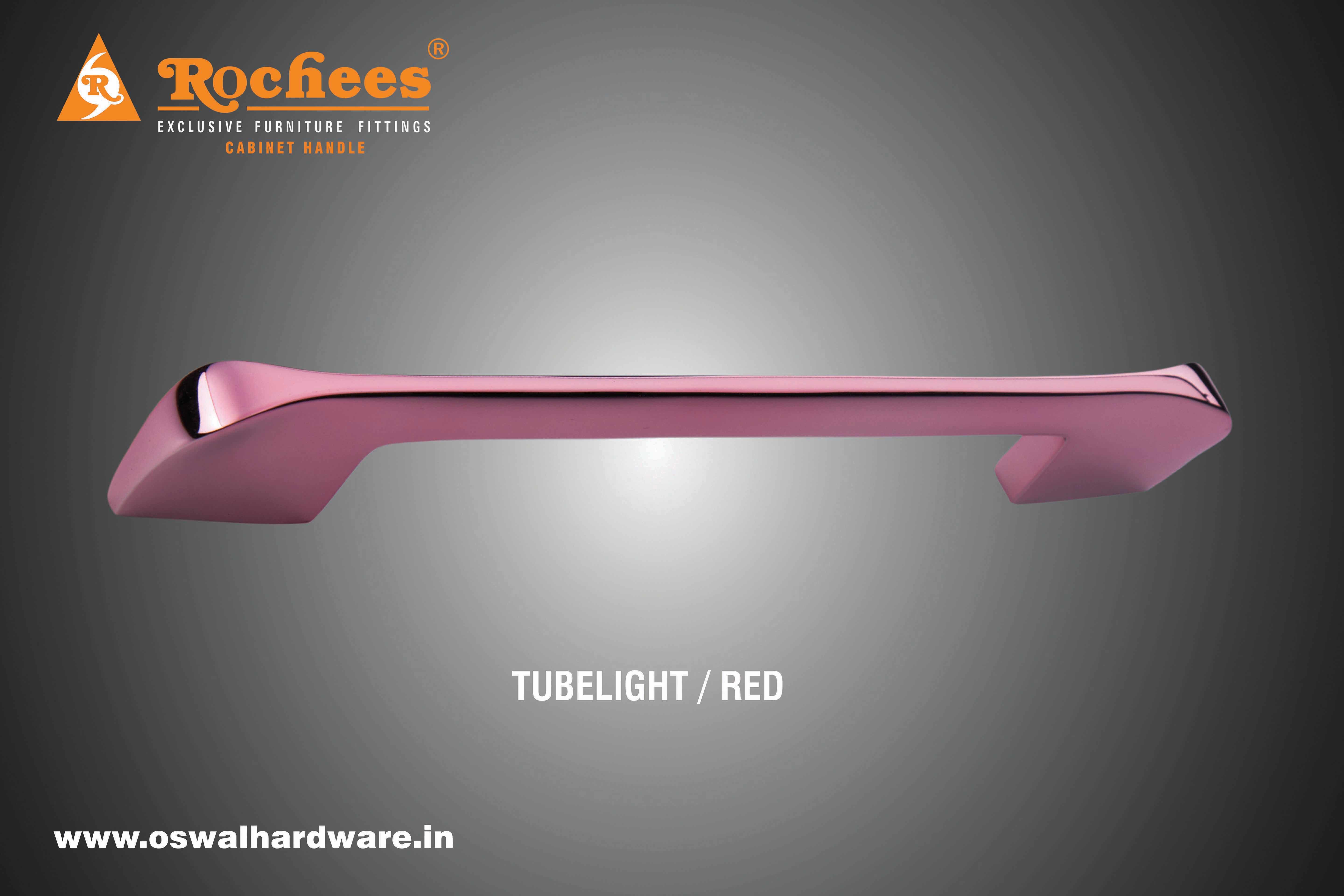 Cabinet Handle - Brass, 96mm To 512mm | Available In A/brass, Black/nickel, Tubelight/brown, Red, Green