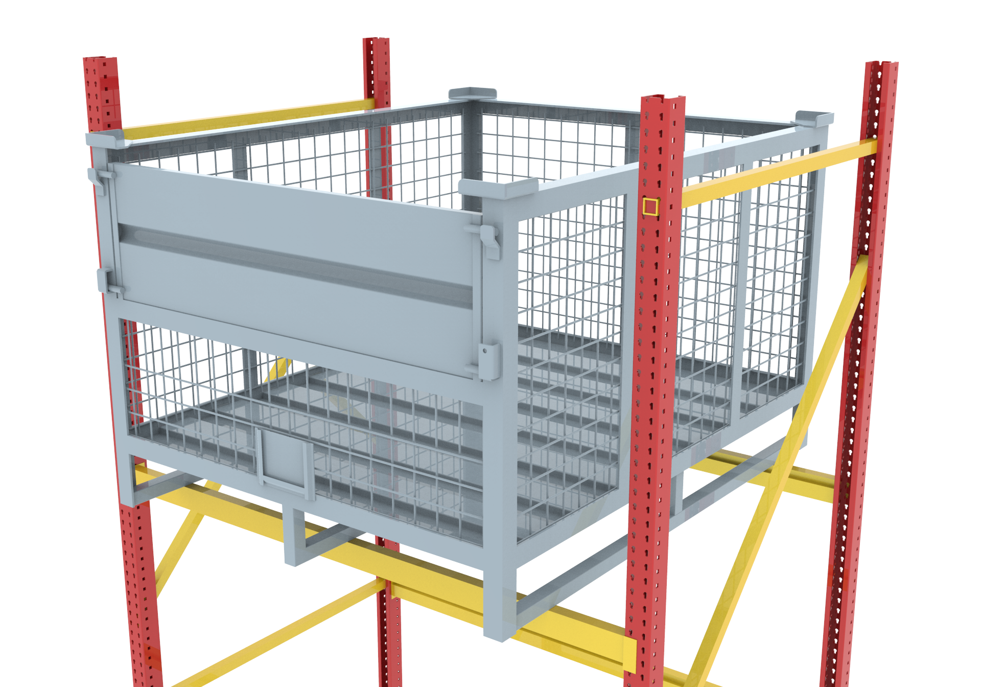 Cage Bin With Door