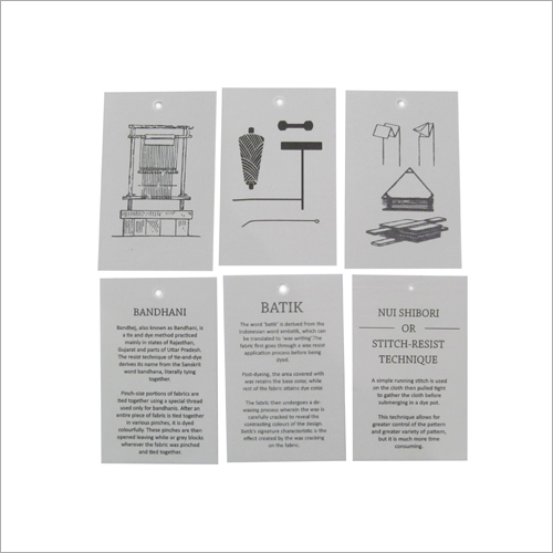 White Hand Made Paper Hang Tags