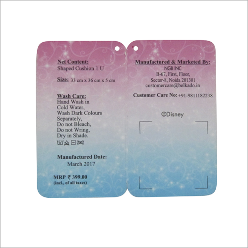 All Color Printed Hang Tag