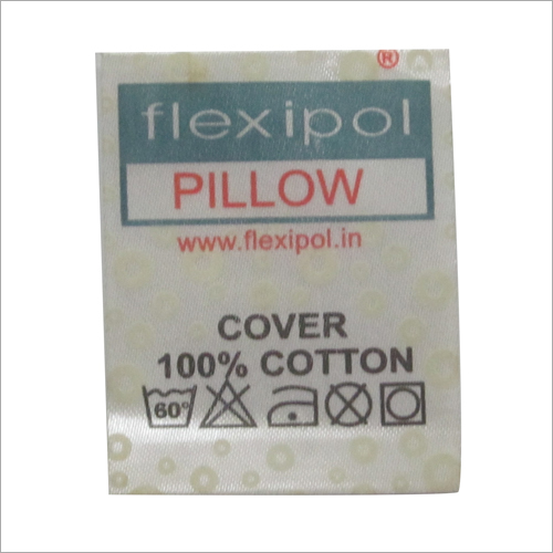 White Custom Printed Satin Label