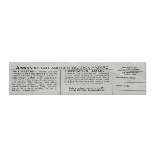White Satin Printed Label Length: Customize Centimeter (Cm)