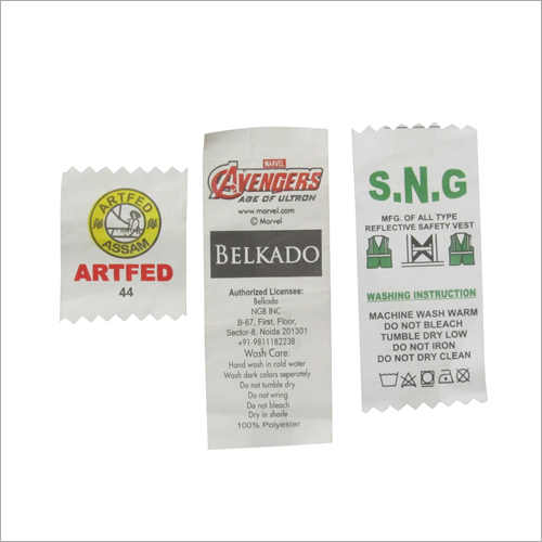 All Color Printed Taffeta Label