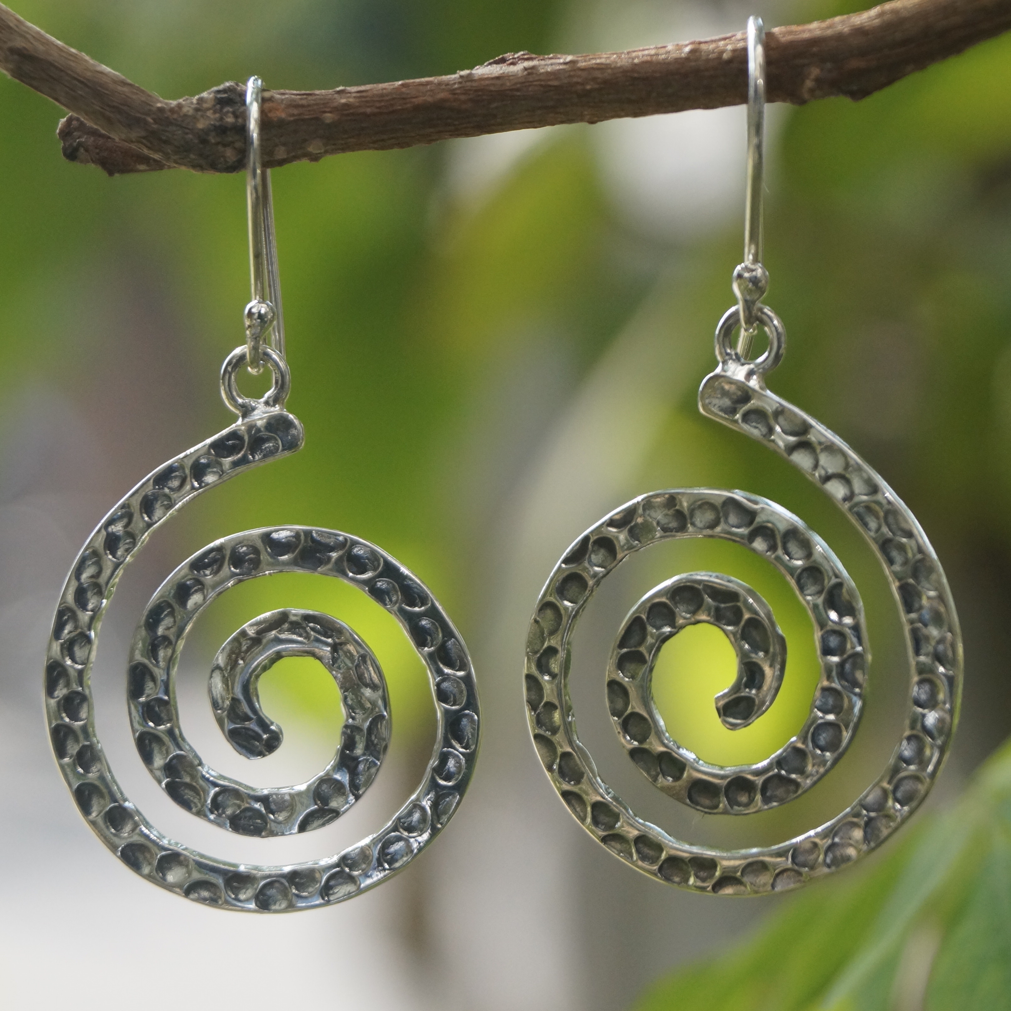 Dangle Round Earrings - 92.5% Sterling Silver, 1.80 Inches Length, Silver Color | Dangle Design, Pearl Accents, Suitable For Women And Children