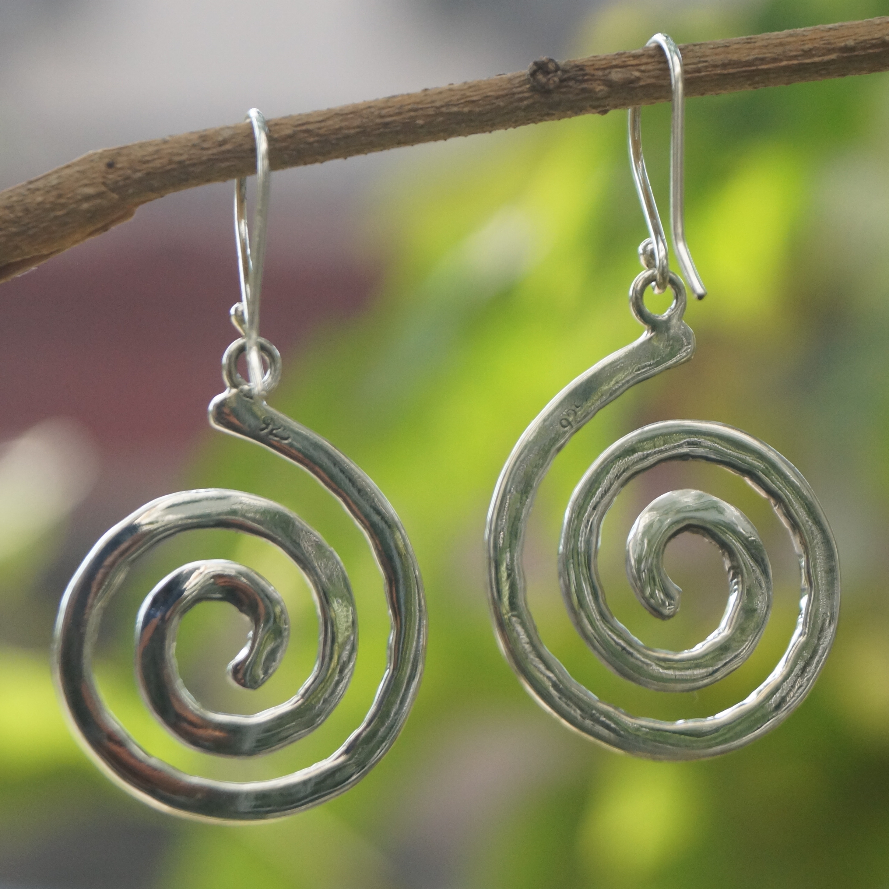 Dangle Round Earrings - 92.5% Sterling Silver, 1.80 Inches Length, Silver Color | Dangle Design, Pearl Accents, Suitable For Women And Children