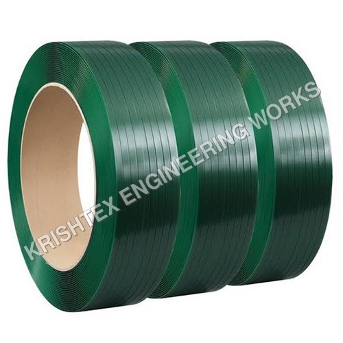 Pet Strapping Roll - PET Material, 12mm to 19mm Width, Green Color , 0.5mm to 1.2mm Thickness, 1000m to 2500m Length, 500N/mm2 to 800N/mm2 Tensile Strength, Superior Elasticity and Good Welding Strength