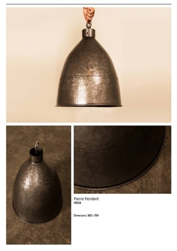 मेटैलिक सिल्वर लैंप