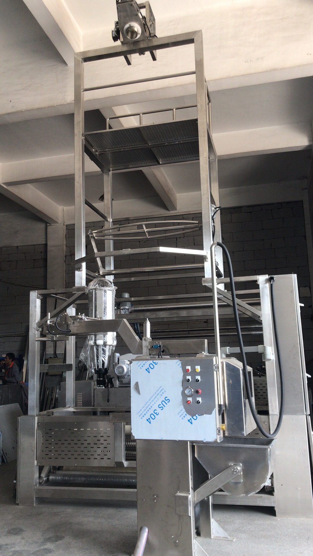 Fabric Slitting Machine - Stainless Steel Blades, 6800x8000x3000 Mm | 1 Year Warranty, Industrial Use, 100 Speed, Effective De-watering