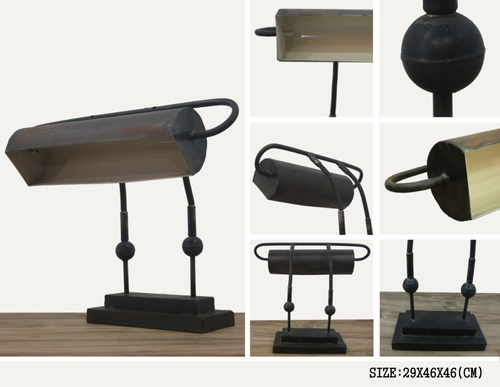 Traditional Metal Table Lamp - 29X46X46 cm | Electric Power Source, Elegant Design