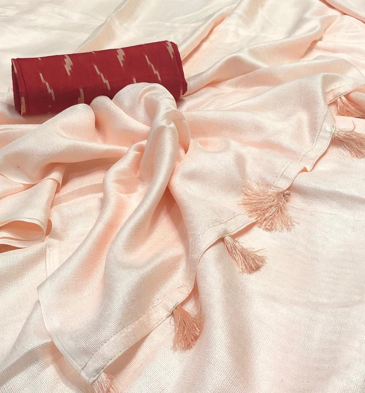 Plain Jute Sarees
