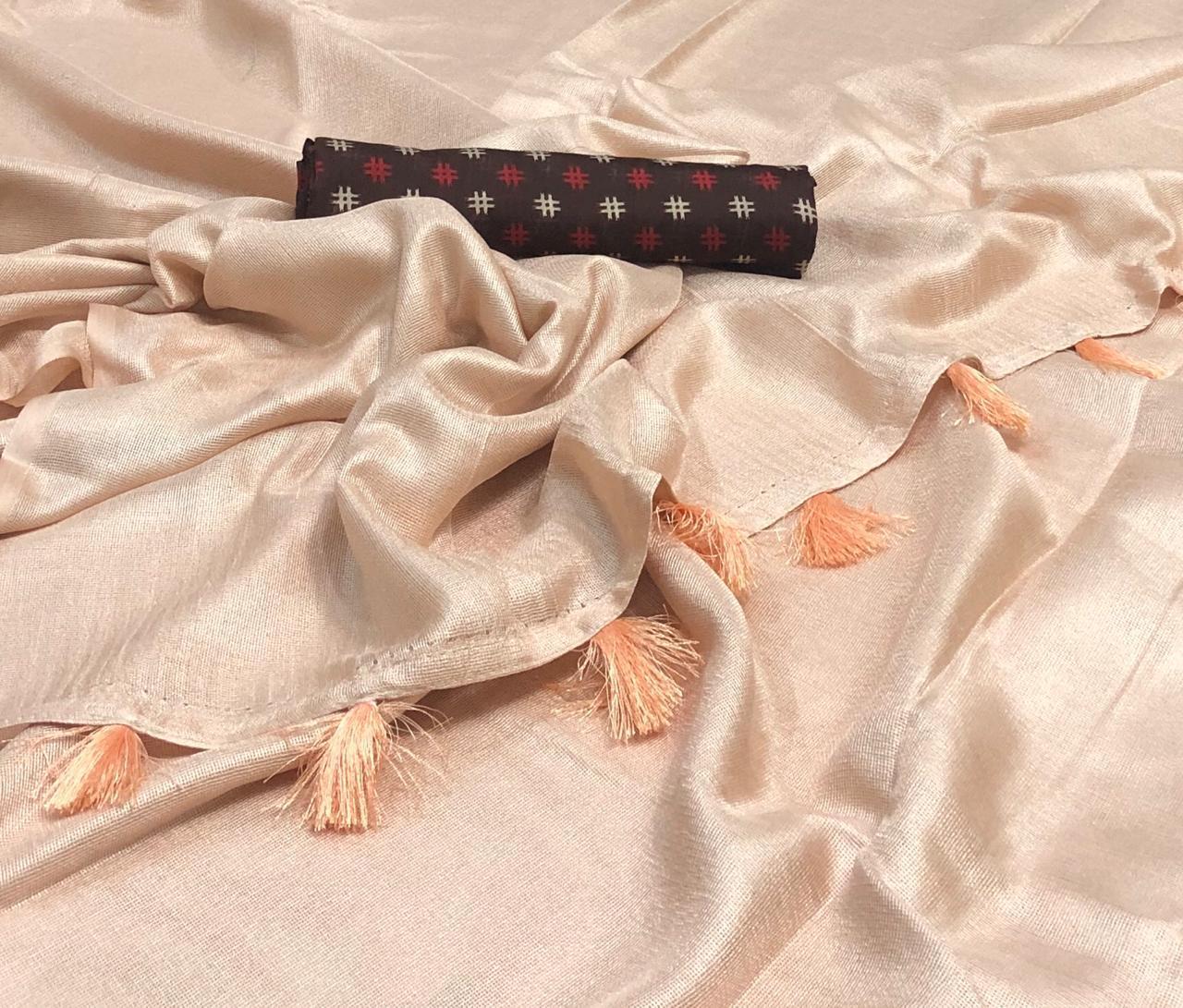 Plain Jute Sarees