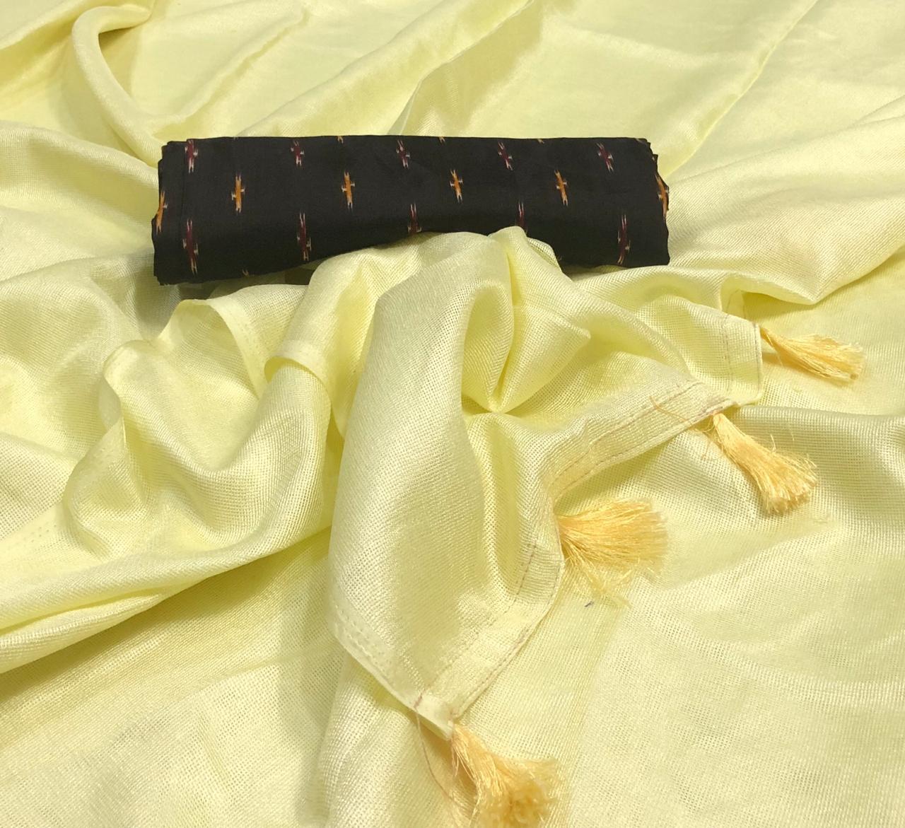 Plain Jute Sarees
