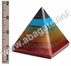 Seven Chakra Bonded Pyramid Grade: Aaa