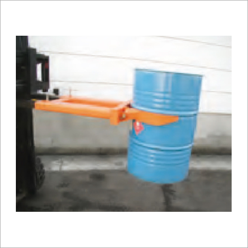Fork Mounted Mechanical Drum Grab Attachment Application: Hydraulic Clamps