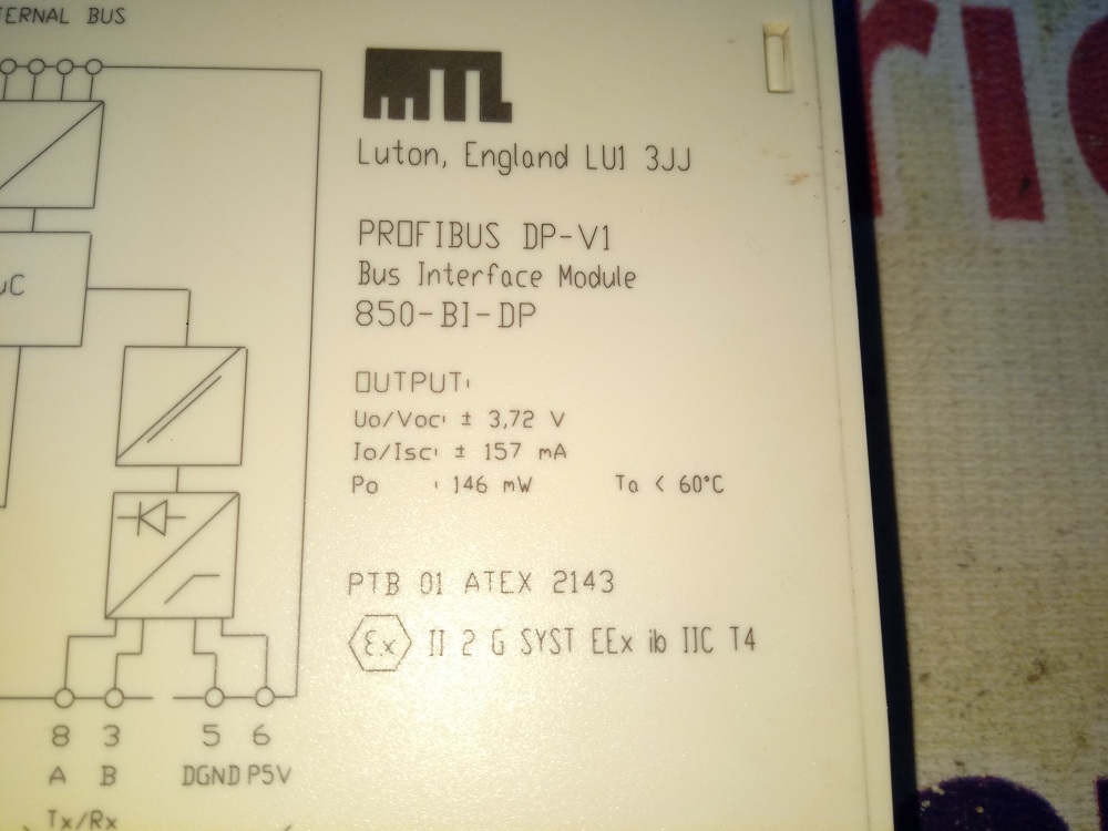 Mtl I/o Module Profibus Dp-v1 Bim 850-b1-dp