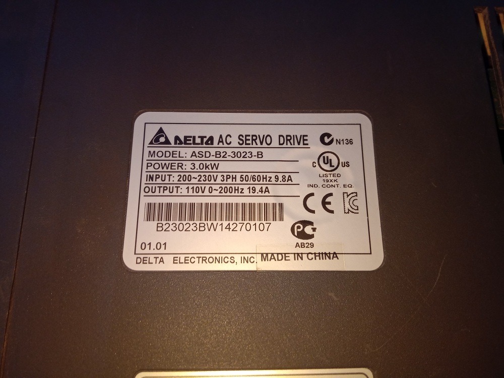 Delta Ac Servo Drive Asd-b2-3023-b